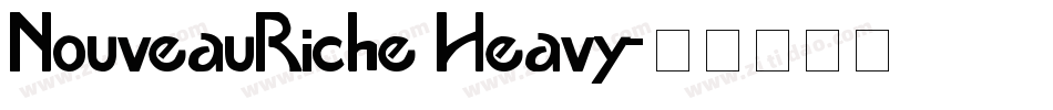 NouveauRiche Heavy字体转换